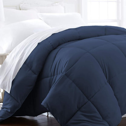 The Hotel Comforter — Navy Blue